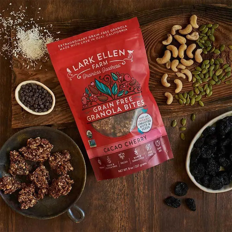 Sprouted, Organic, Grain-Free Granola Bites - Cacao Cherry