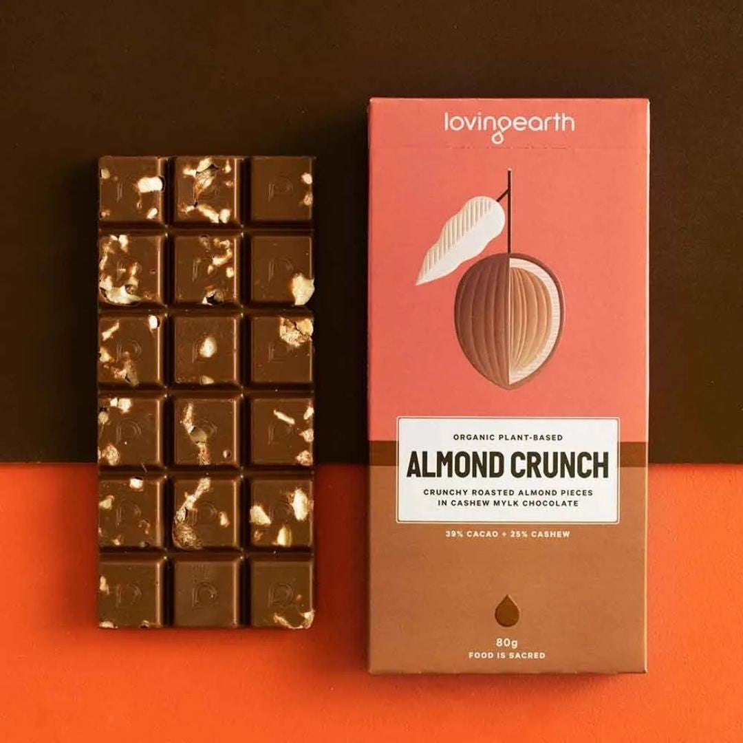 Almond Crunch Chocolate Block 80g