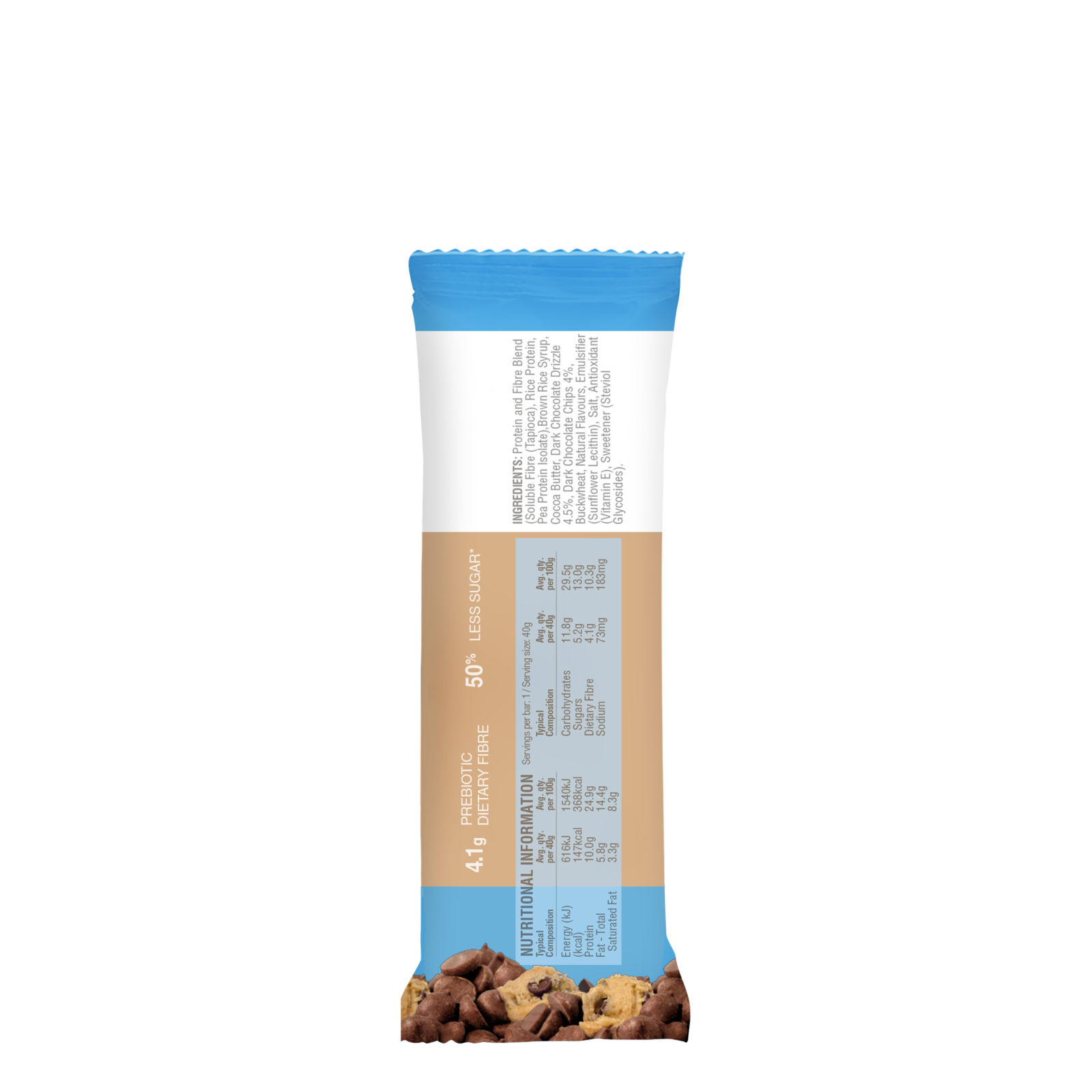 Raw Protein Bar Choc Chip Cookie Dough