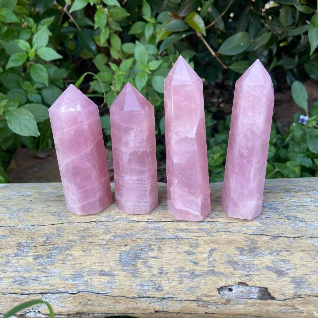 Healing Rose Quartz Crystal Point