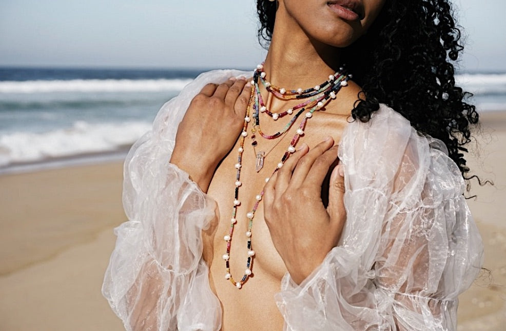 ARIZONA GEMSTONE BRACELET *Pink Sapphire Gold