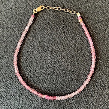 ARIZONA GEMSTONE BRACELET *Pink Sapphire Gold