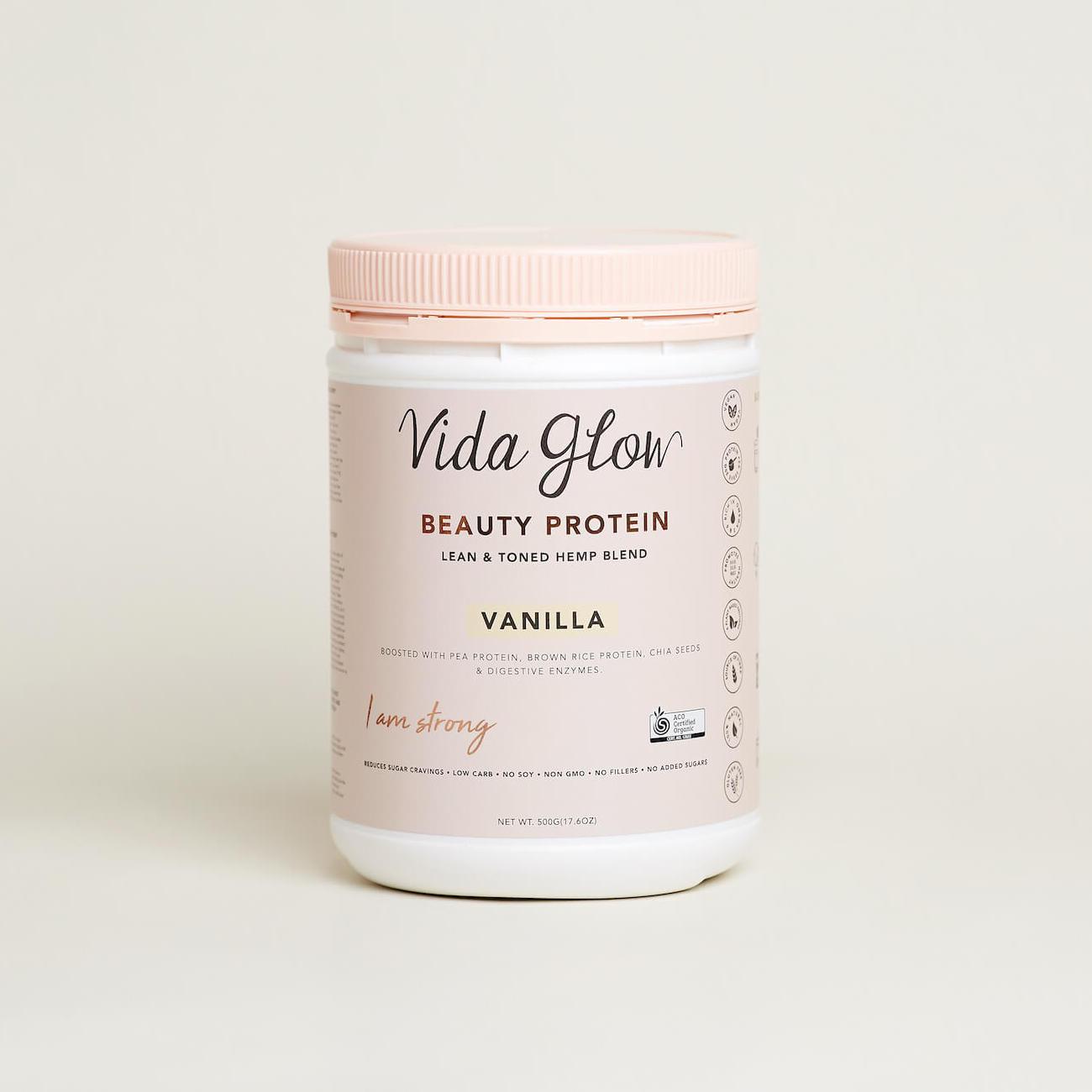 Beauty Protein - Lean & Toned Hemp Blend - Vanilla 500g