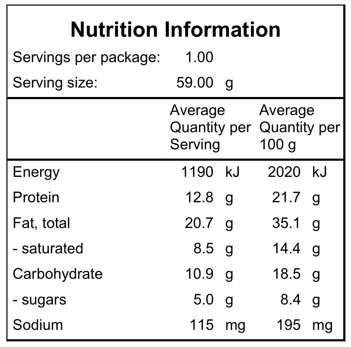 Protein Cookie Choc Chip