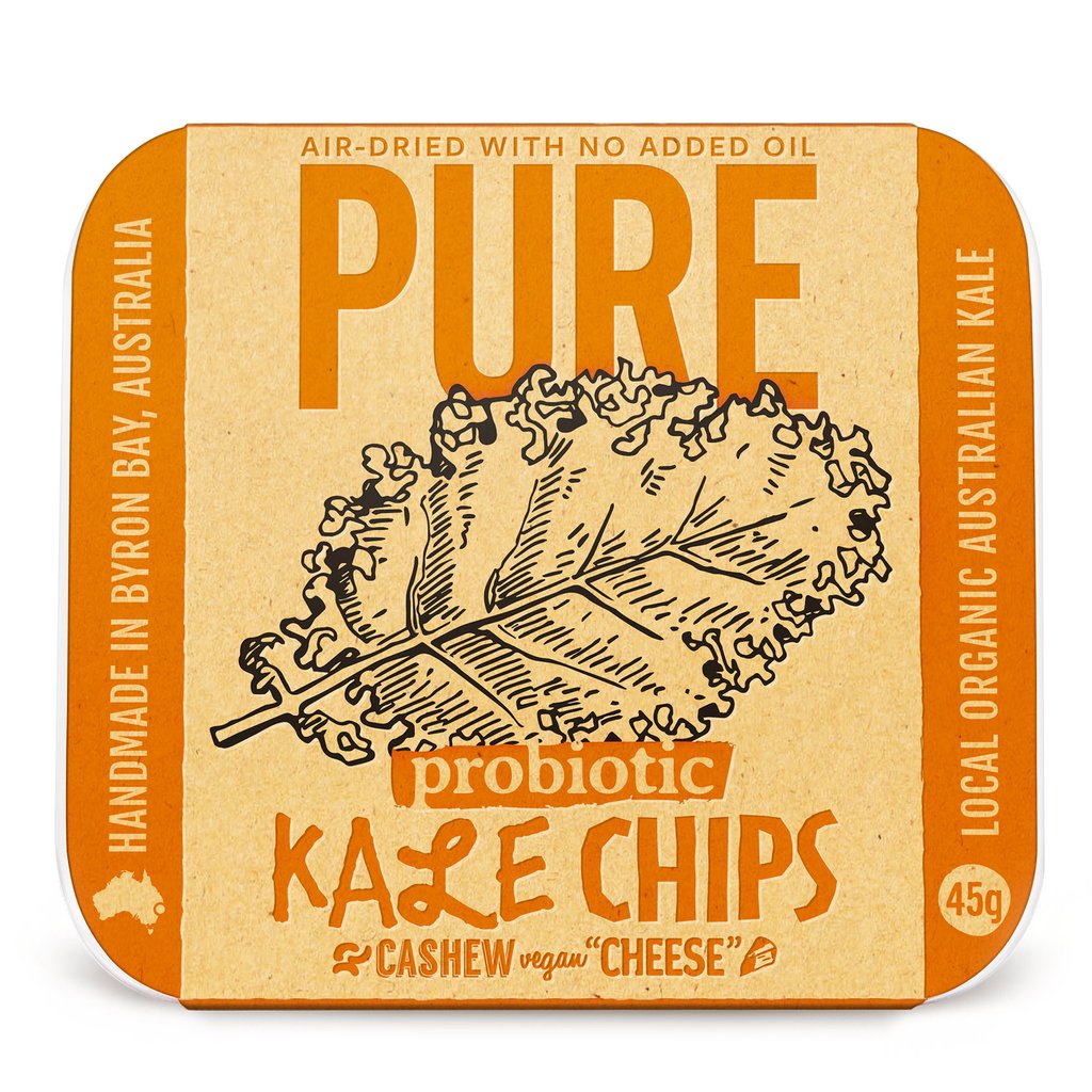 KALE CHIPS Probiotic Kale Chips: Cashew Cheese Vegan